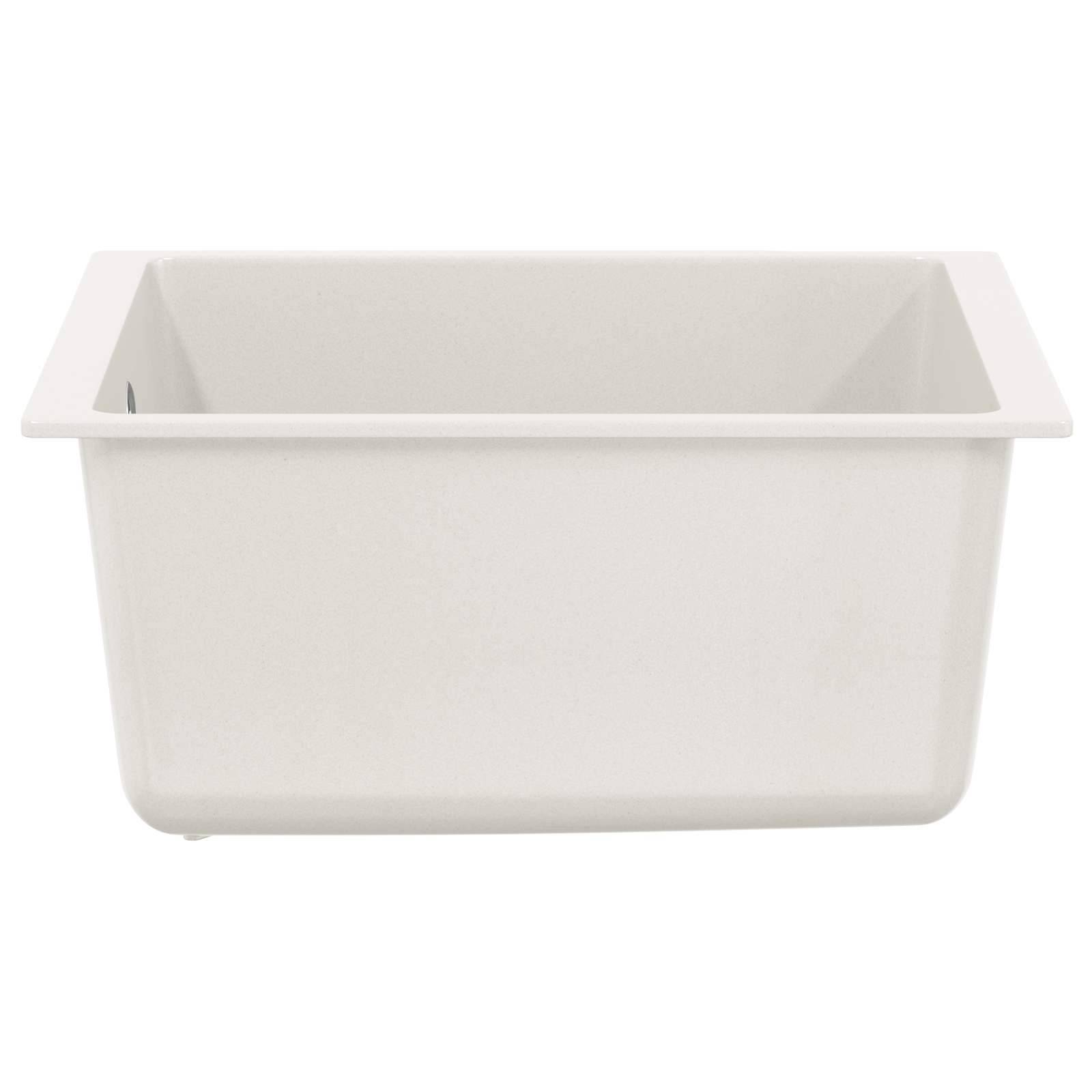 vidaXL Waschbecken Weiß 370 x 460 mm 80% Quarz und 20% Harz