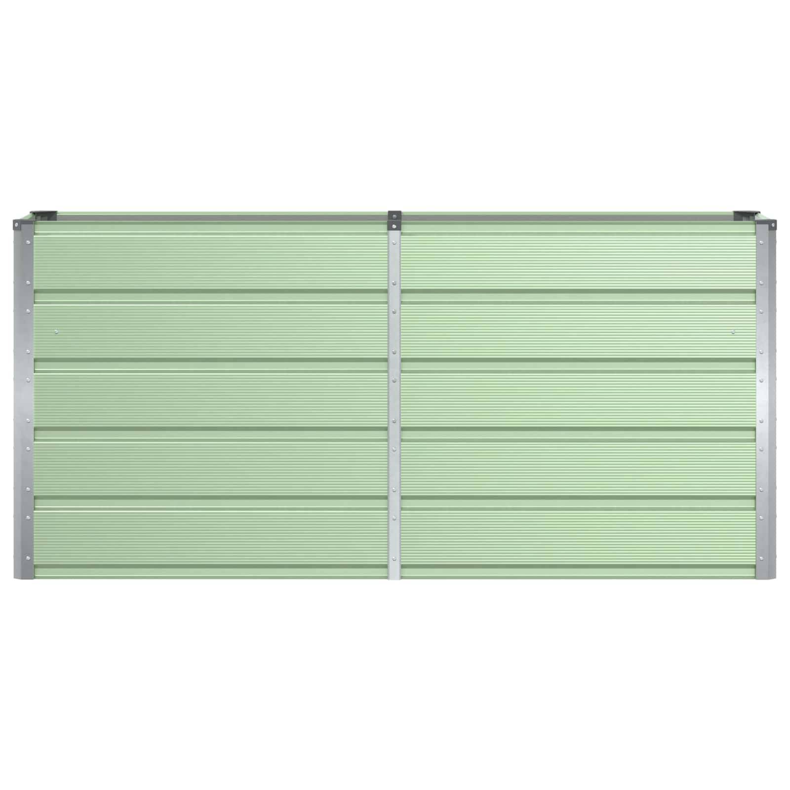 vidaXL Pflanzkübel Grün 160 x 40 x 75 cm Stahl