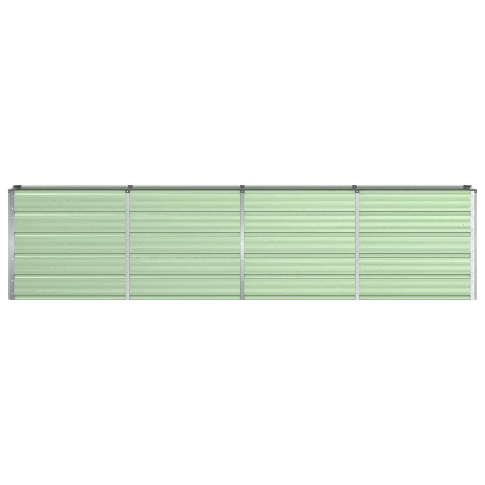 vidaXL Pflanzkübel Grün 320 x 40 x 75 cm Stahl