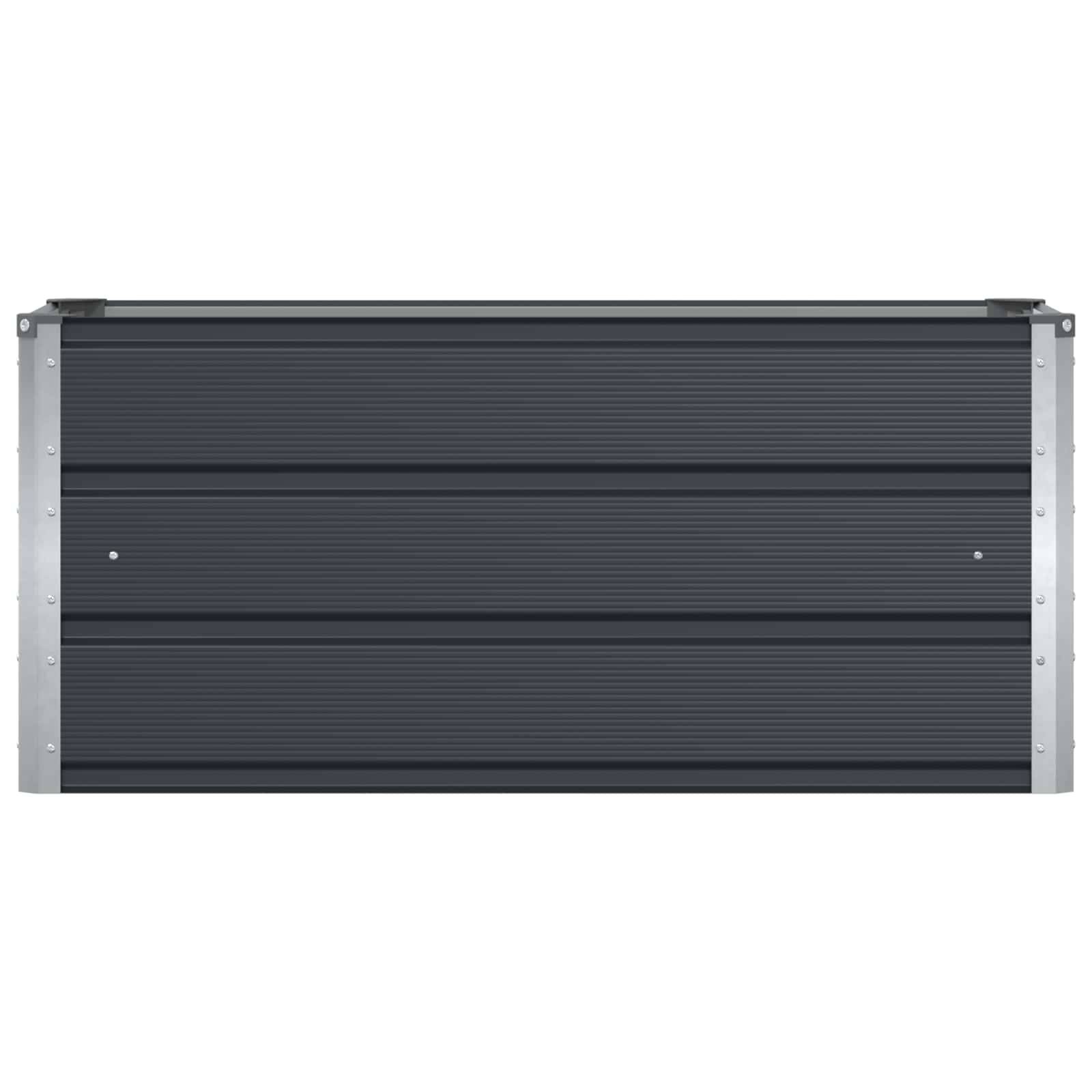 vidaXL Pflanzkübel Anthrazit 100 x 40 x 45 cm Stahl