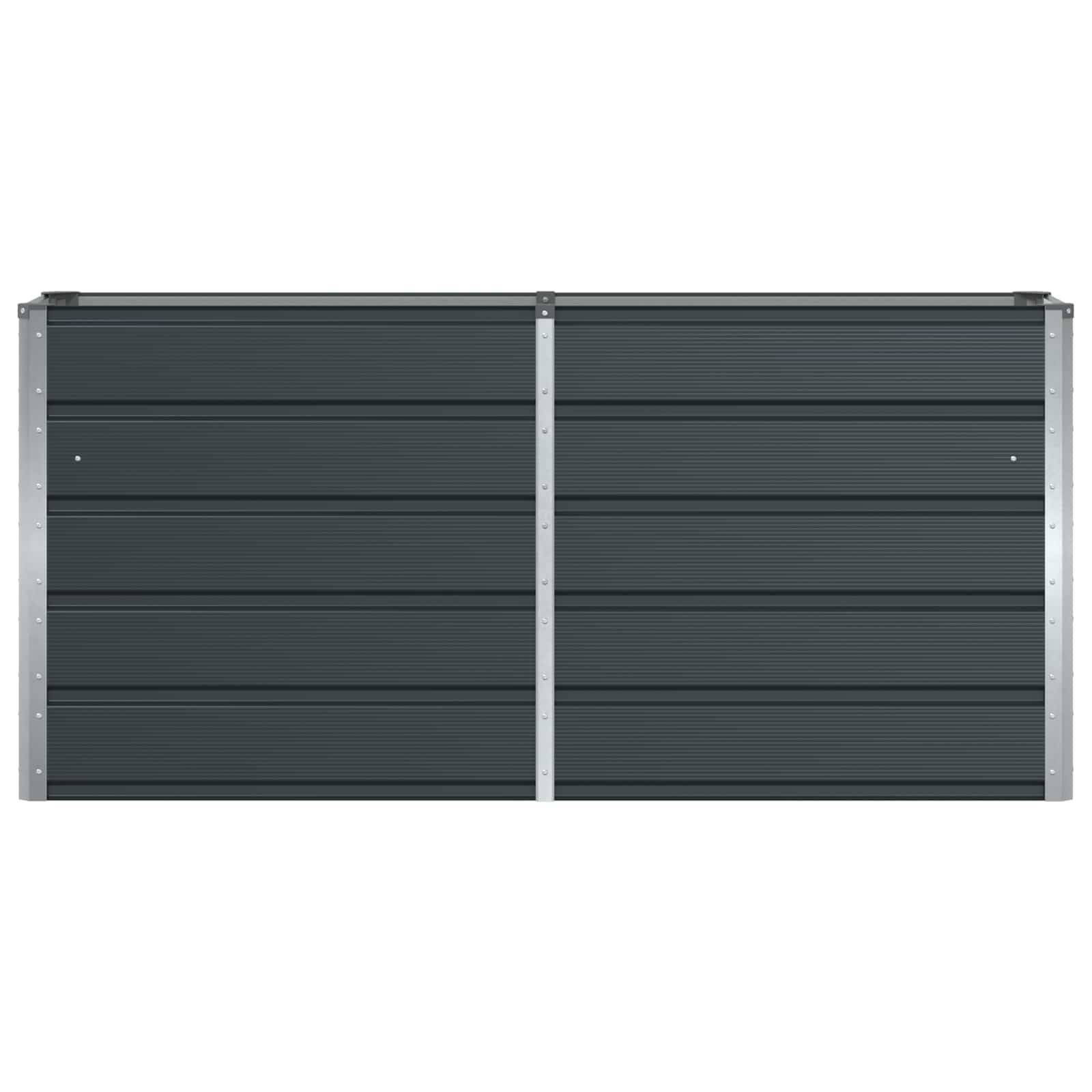 vidaXL Pflanzkübel Anthrazit 160 x 40 x 75 cm Stahl