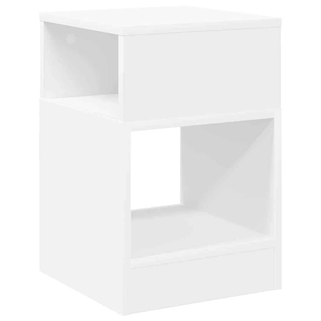 vidaXL Beistelltisch Weiß 30,5 x 30 x 45 cm Holzwerkstoff