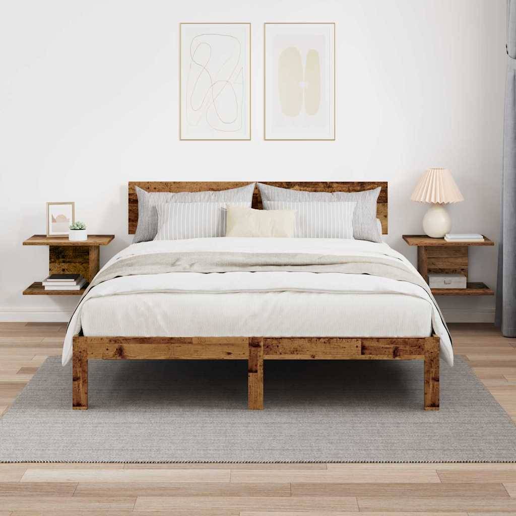 Eine schwarze Gummi-Autofußmatte mit einem Sechskantmuster und einem kleinen Logo in der Mitte.