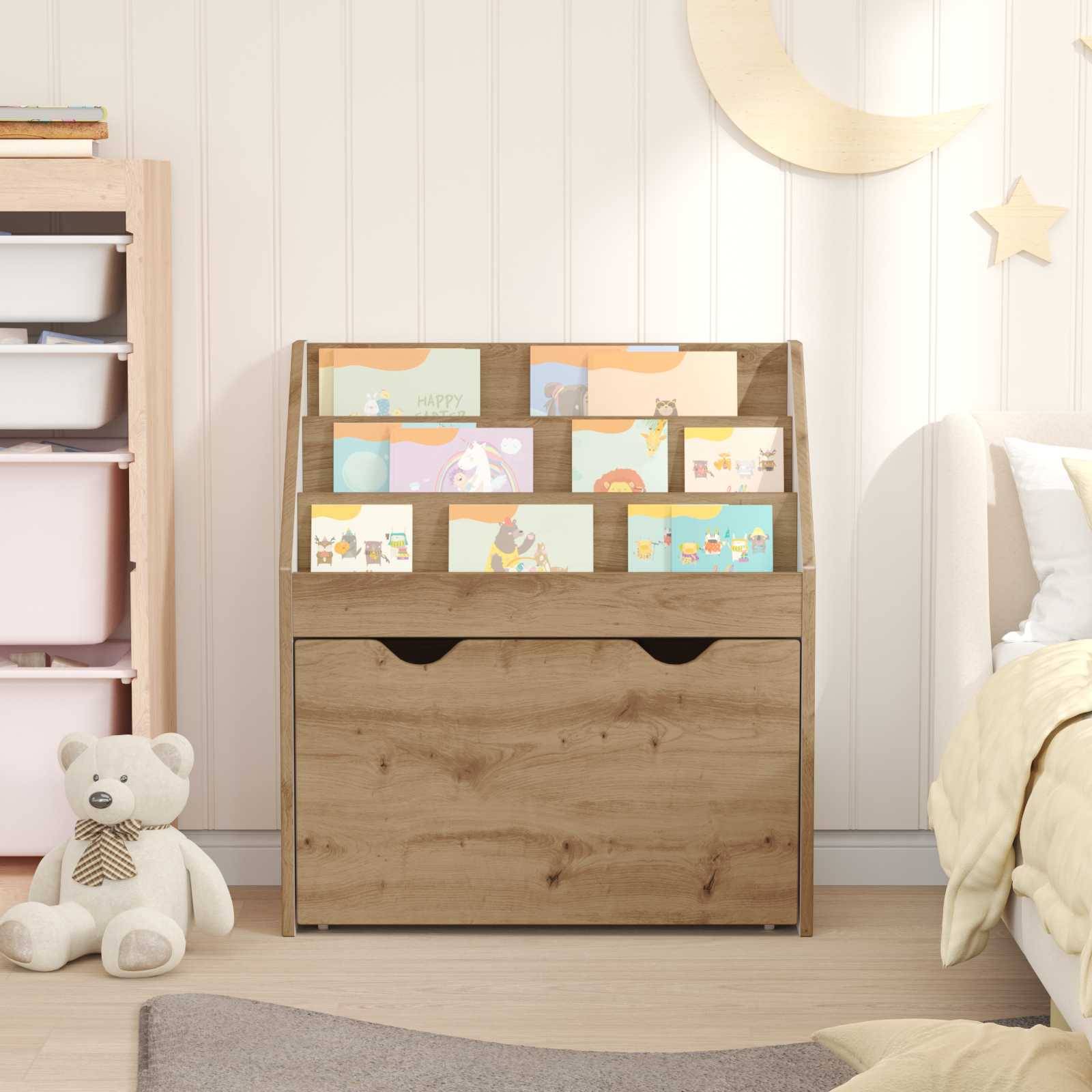 vidaXL Kinderregal Artisan-Eiche 60 x 29,5 x 69 cm Holzwerkstoff