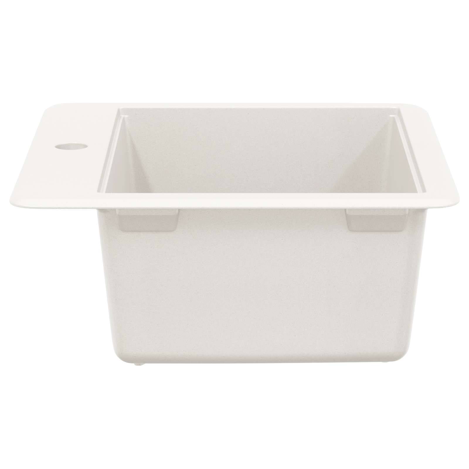 vidaXL Waschbecken Weiß 470 x 440 mm Granit