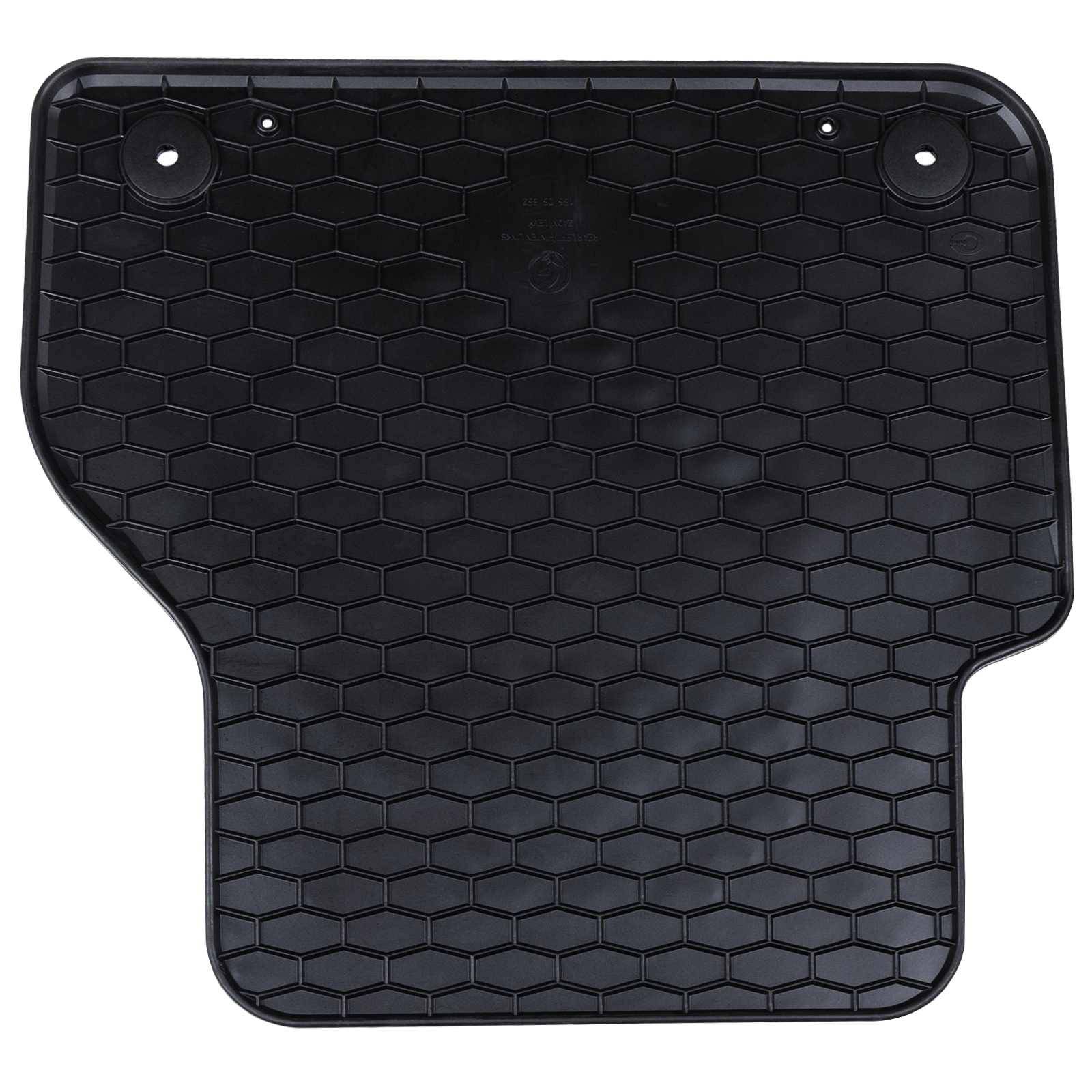 vidaXL Autofußmatte 4 pcs Schwarz Gummi