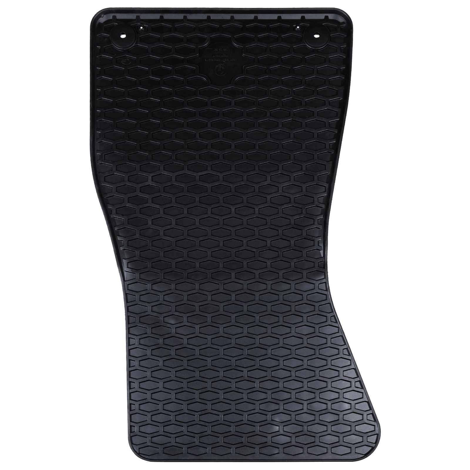 vidaXL Autofußmatte 4 pcs Schwarz Gummi