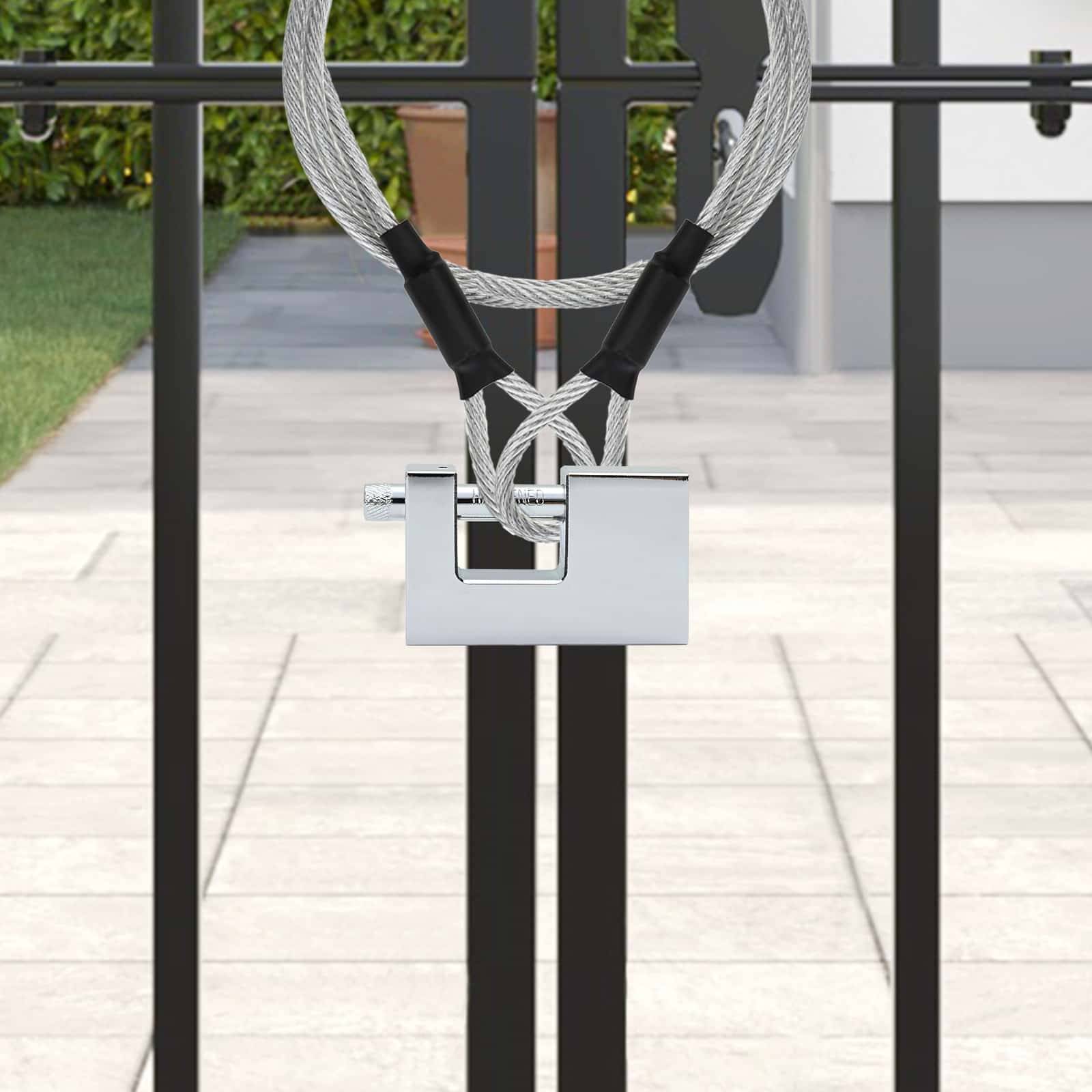 vidaXL Vorhängeschloss 12 pcs Silber Stahl