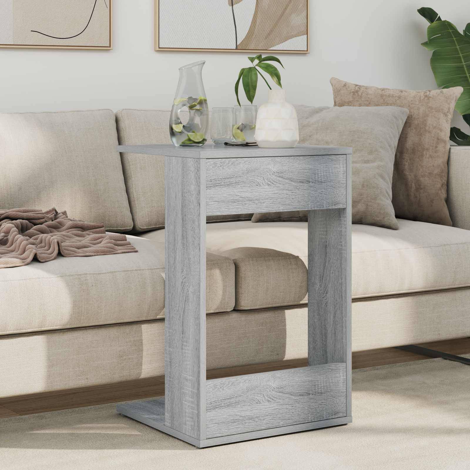 vidaXL Beistelltisch Graues Sonoma 40 x 38 x 62,5 cm Holzwerkstoff