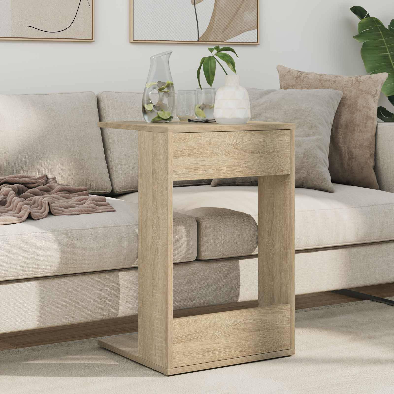 vidaXL Beistelltisch Sonoma-Eiche 40 x 38 x 62,5 cm Holzwerkstoff