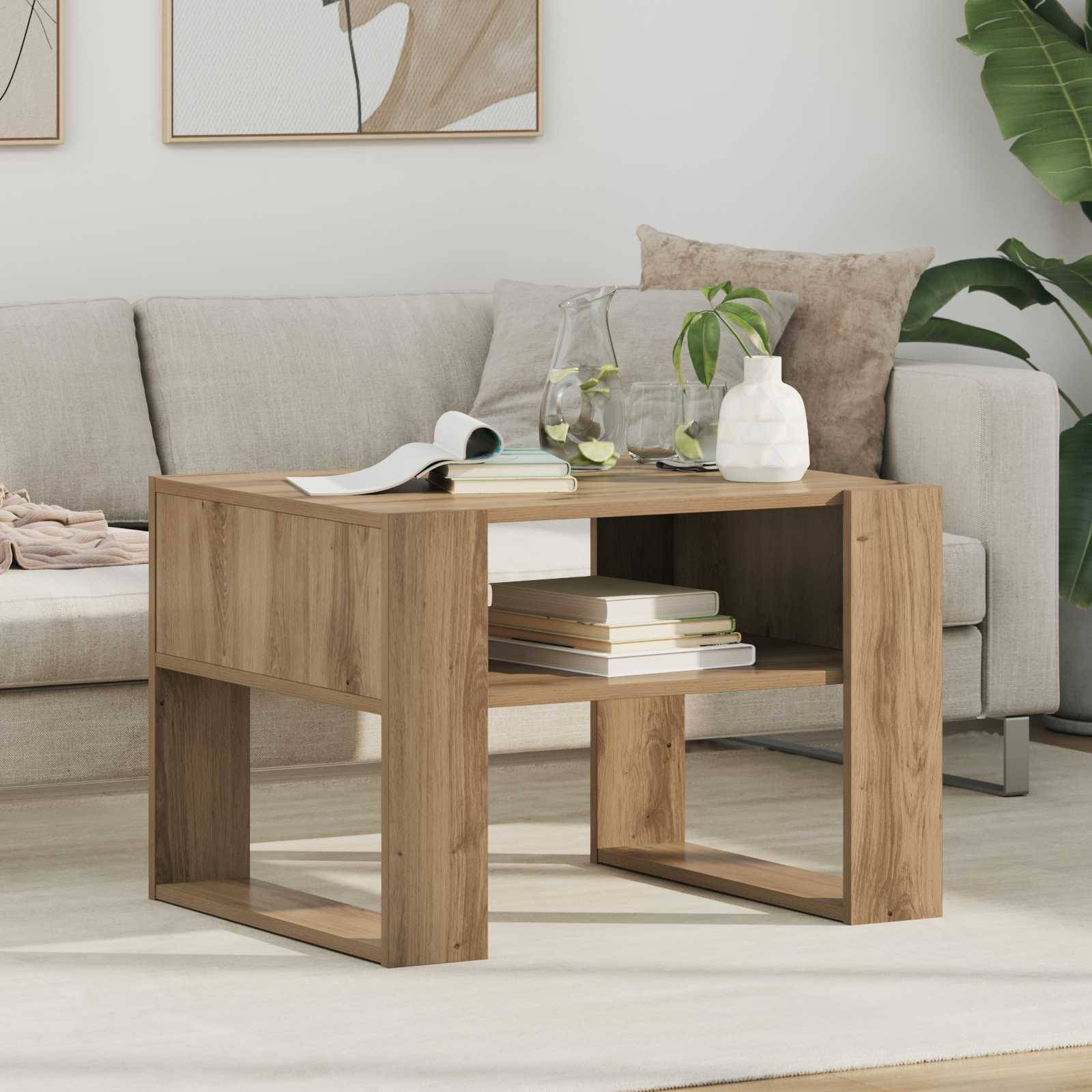 vidaXL Couchtisch Artisan-Eiche 66 x 53 x 45 cm Holzwerkstoff