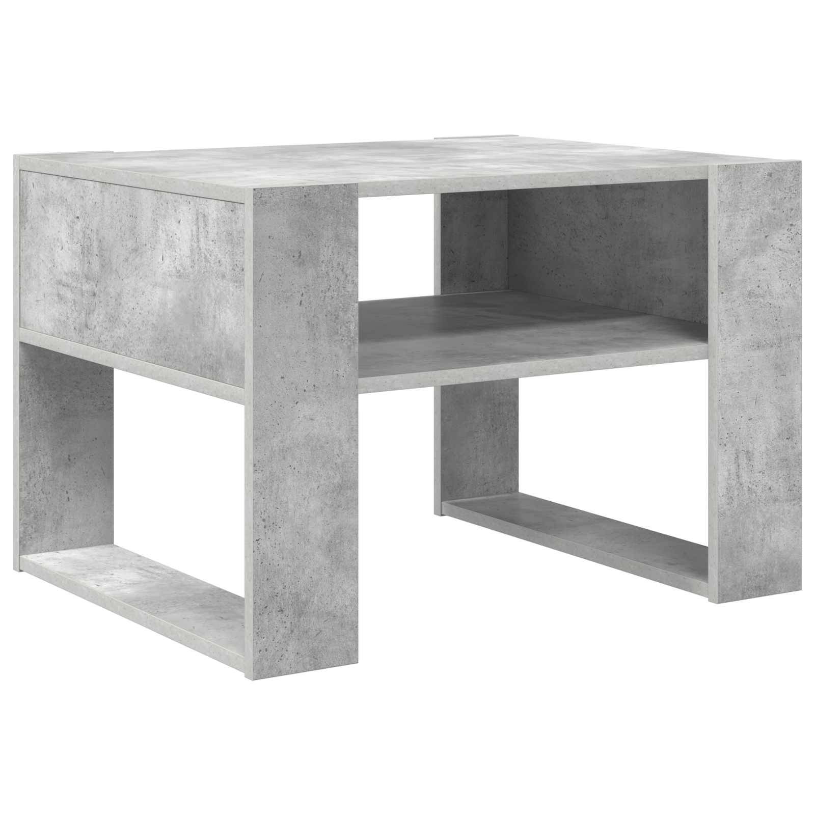 vidaXL Couchtisch Beton Grau 66 x 53 x 45 cm Holzwerkstoff