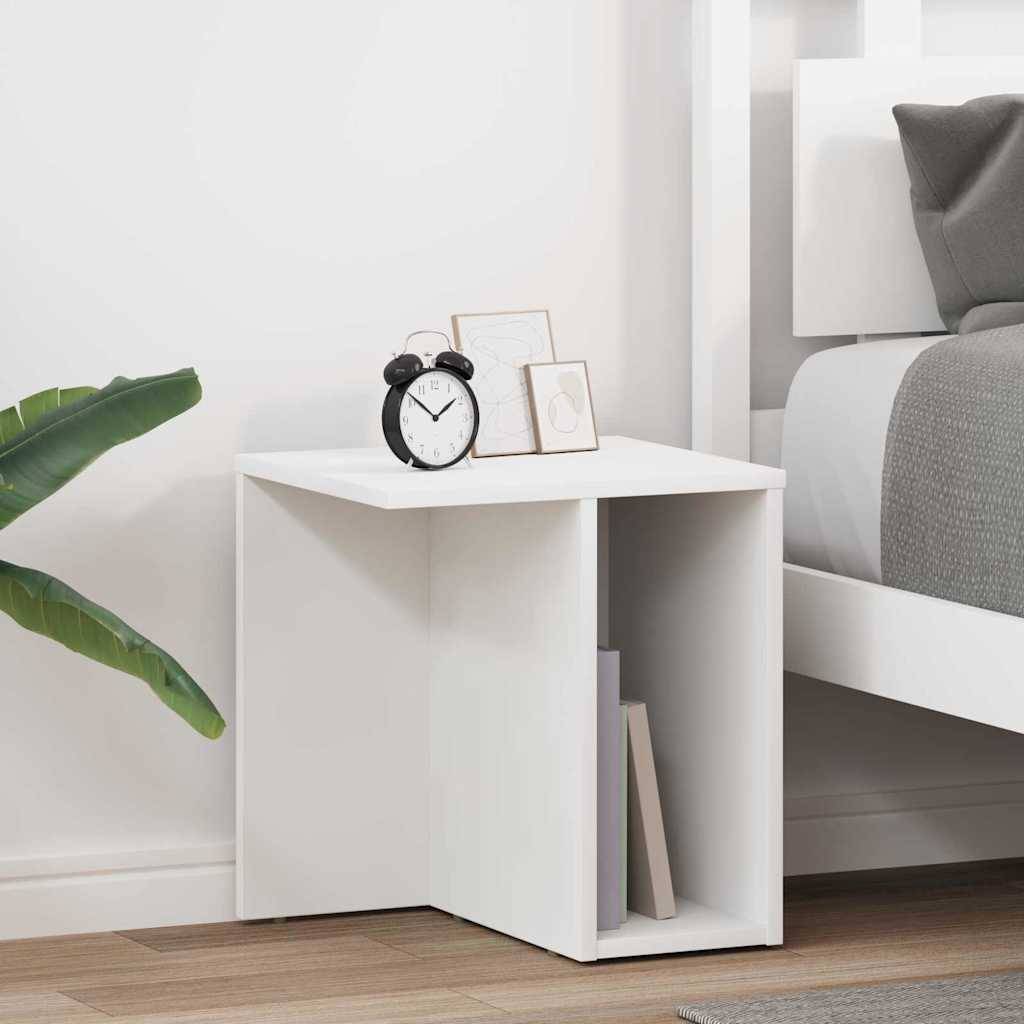vidaXL Beistelltisch 2 pcs Weiß 37 x 32 x 40 cm Holzwerkstoff