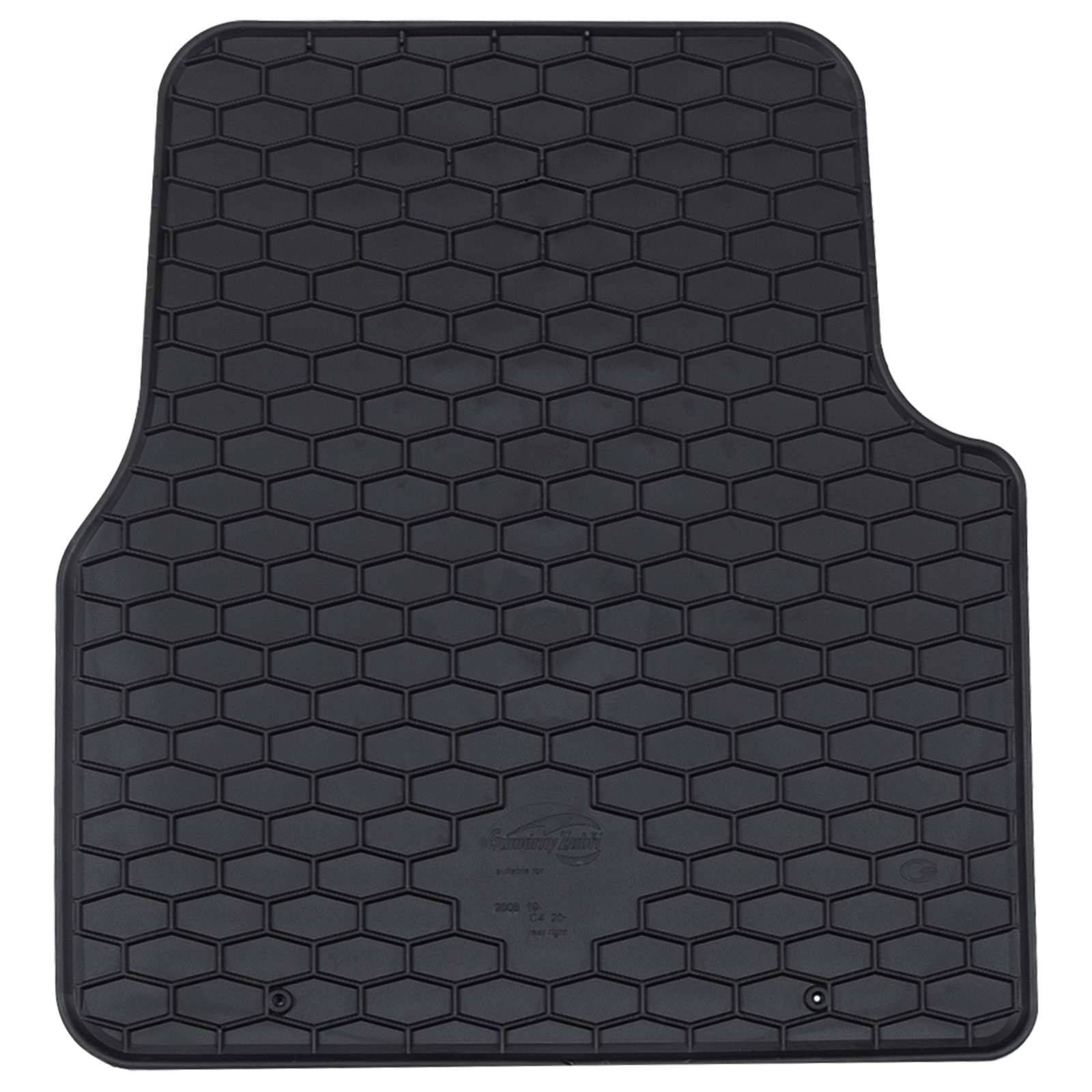 vidaXL Autofußmatte 4 pcs Schwarz Geeignet für C4 2021- Gummi