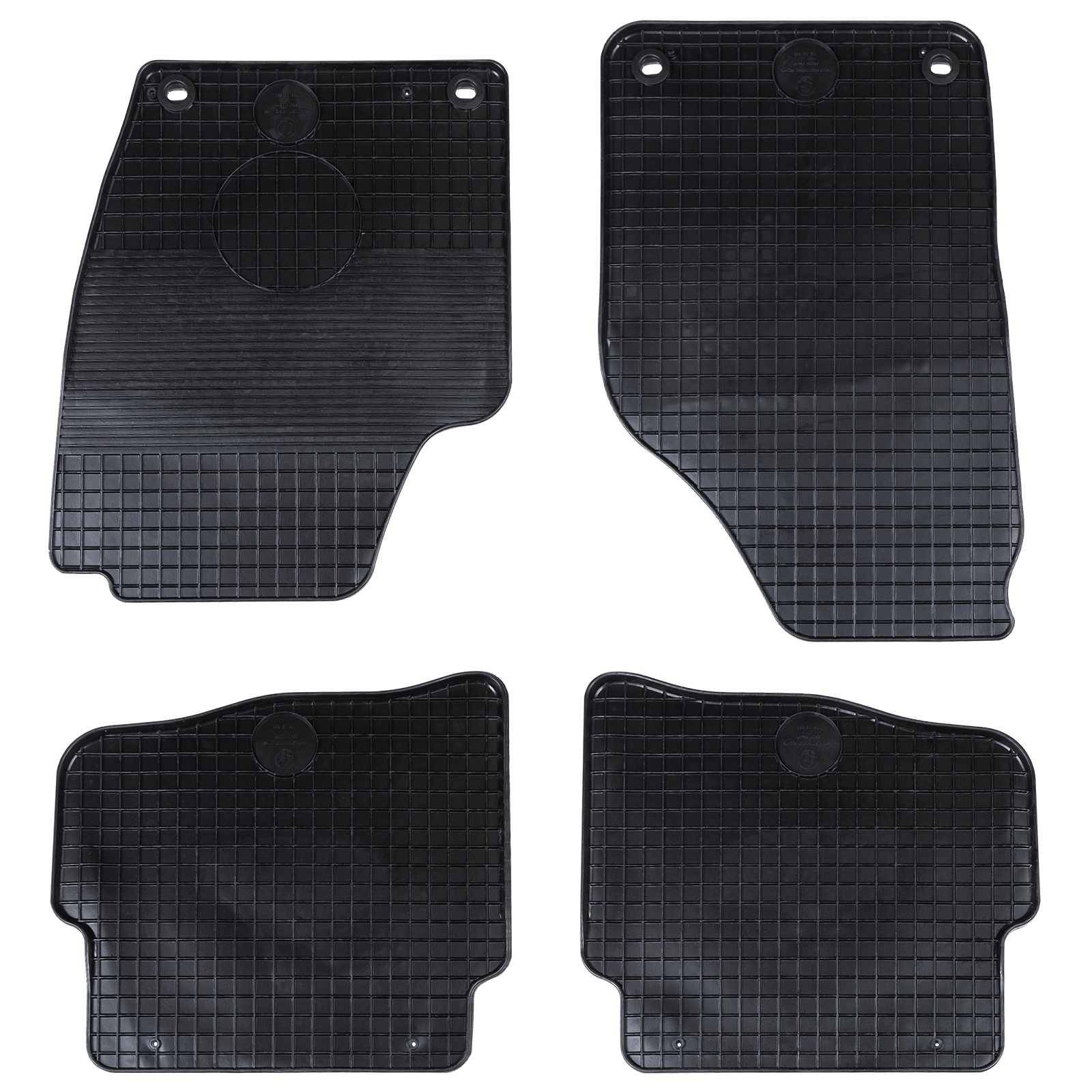 vidaXL Autofußmatte 4 pcs Schwarz Geeignet für VW POLO 2001-2009 NS