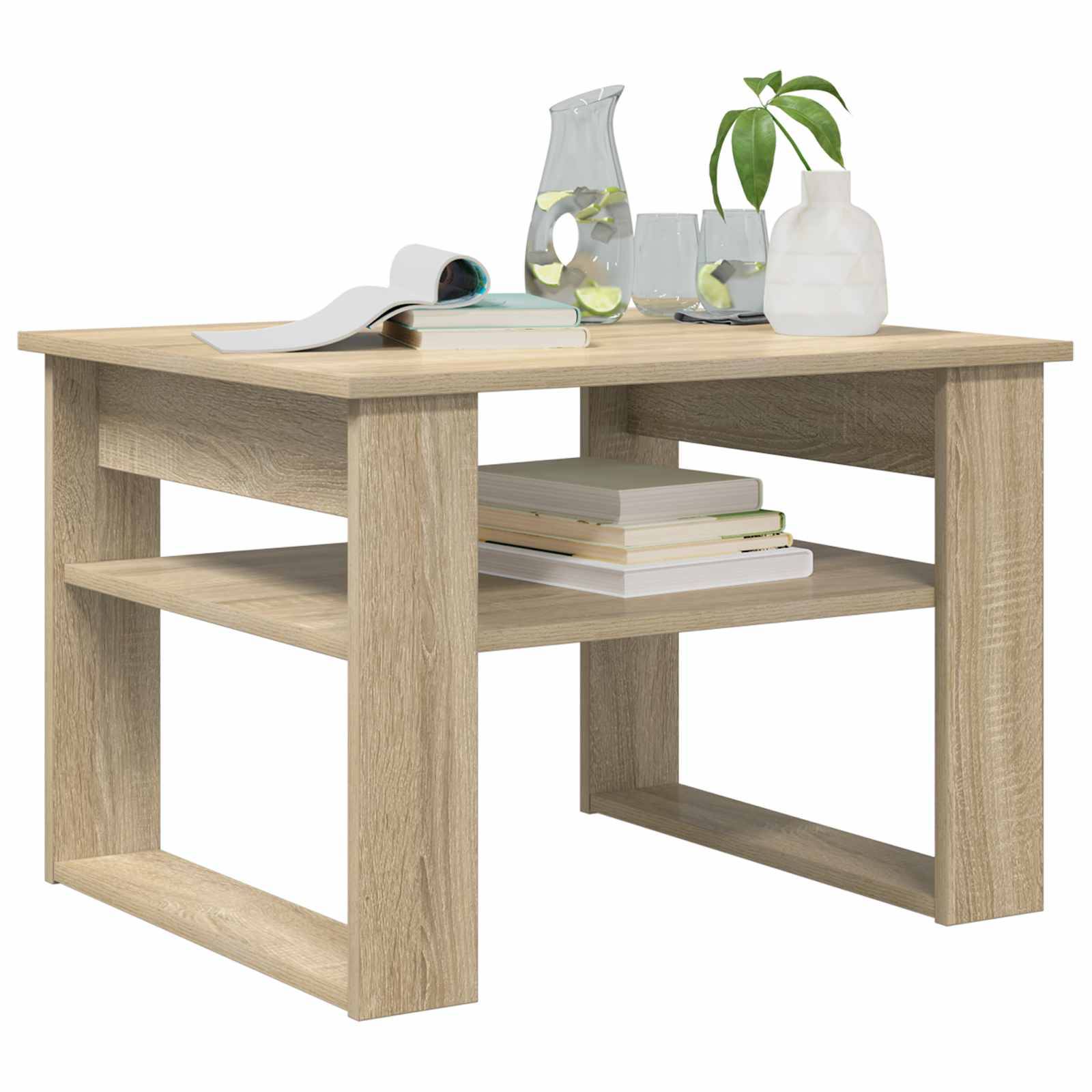 vidaXL Couchtisch Sonoma-Eiche 64 x 54 x 44 cm Holzwerkstoff