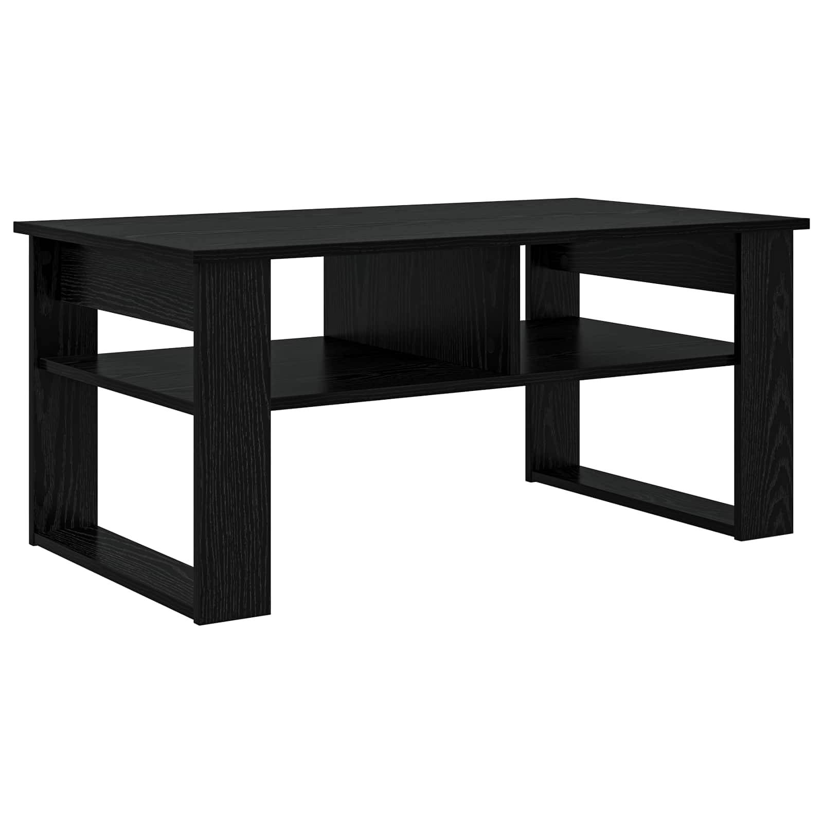 vidaXL Couchtisch Schwarz Eichen-Optik 96 x 54 x 44 cm Holzwerkstoff