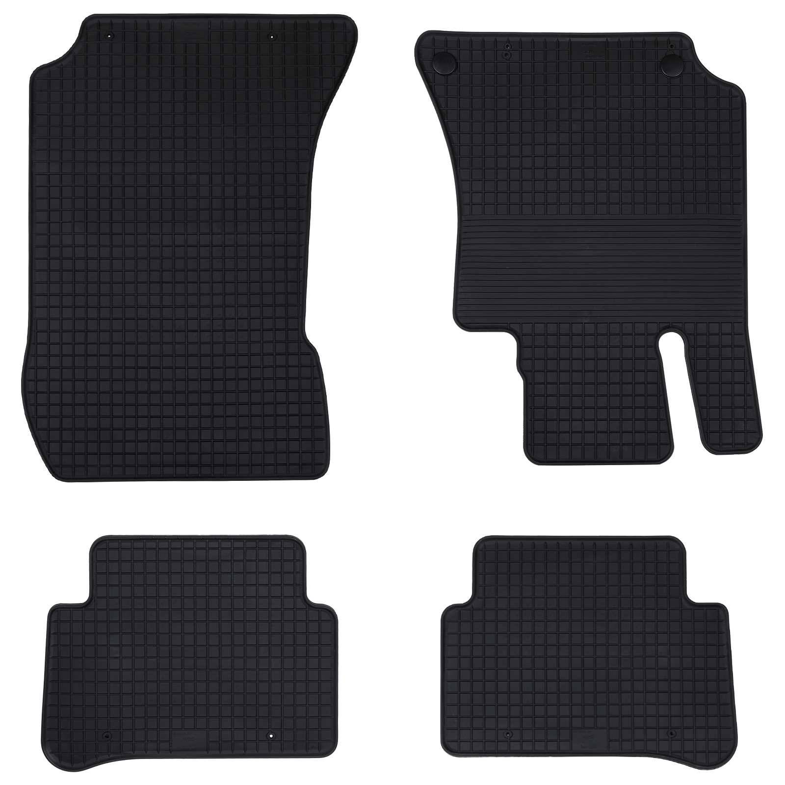 vidaXL Autofußmatte 4 pcs Schwarz Geeignet für MERCEDES E 2009-2016