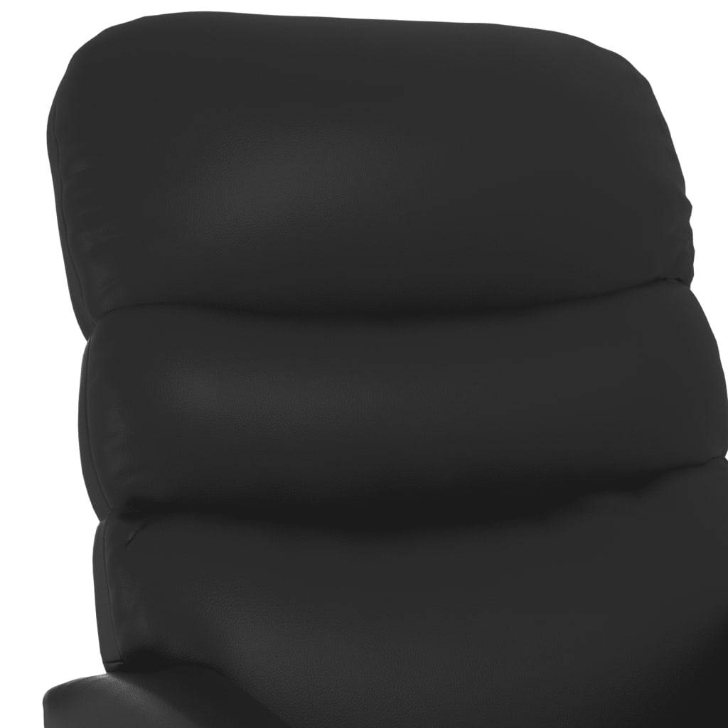 vidaXL Relaxsessel Schwarz Kunstleder