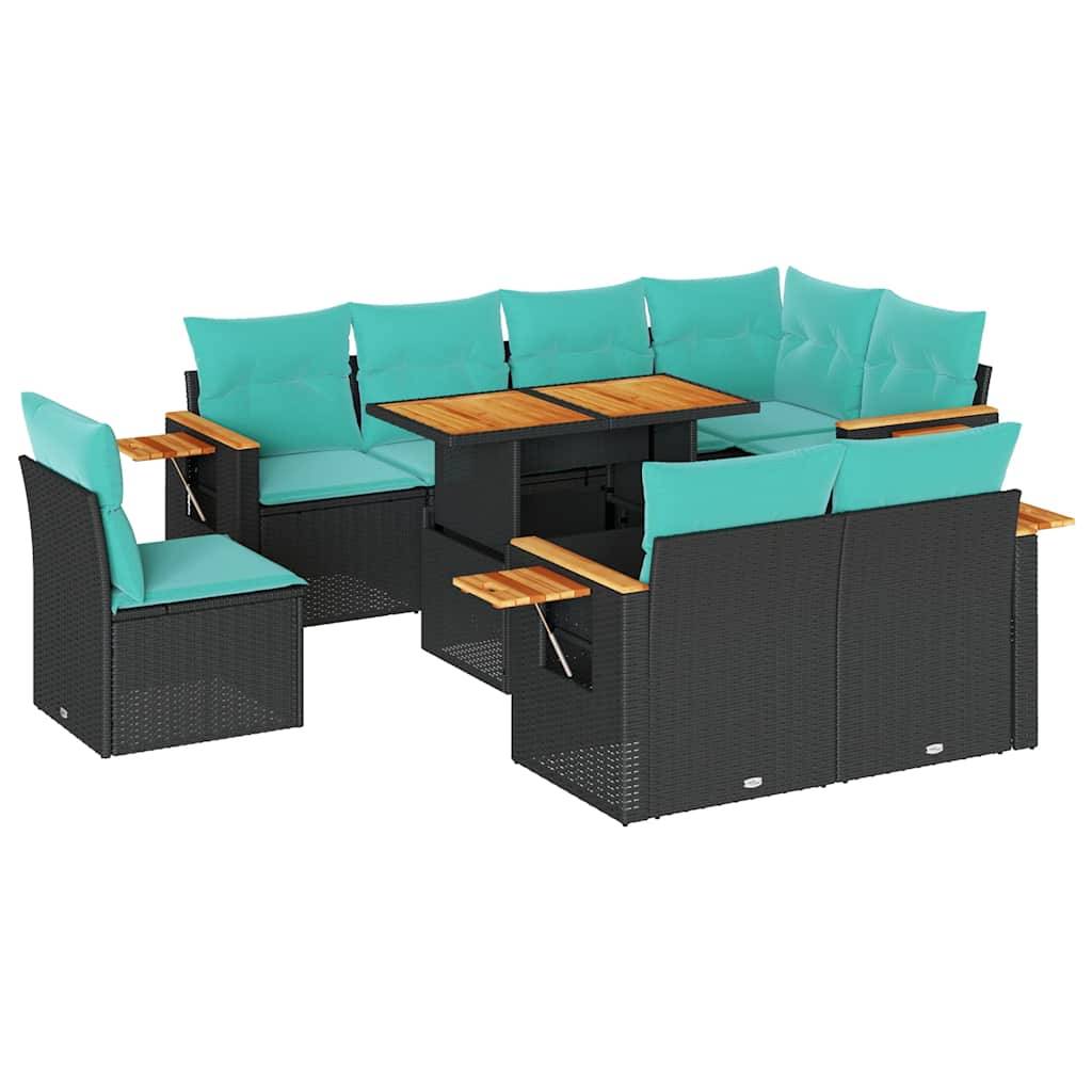 Ein Holz-Couchtisch mit rechteckiger Tischplatte, offenen Regalen auf beiden Seiten zur Aufbewahrung und einer helleiche-Ausführung.