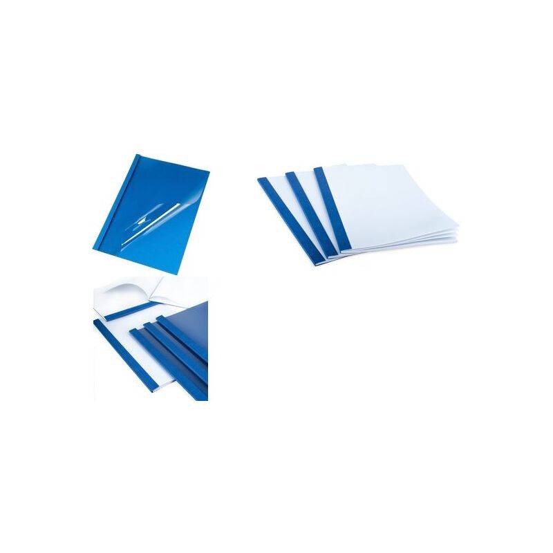 pavo Thermobindemappe, Lederstruktur, DIN A4, 1,5 mm, blau