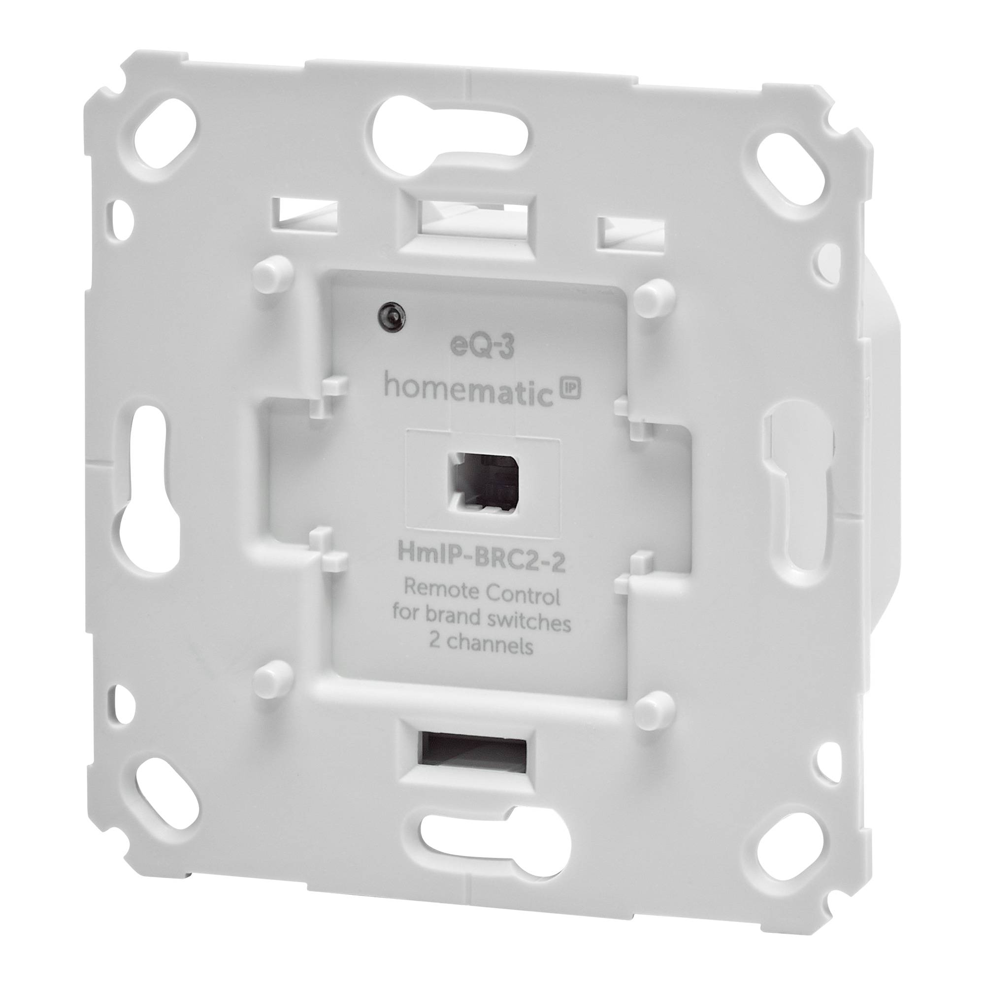HOMEMATIC IP 161839A0, Wandtaster für Markenschalter, 2-fach