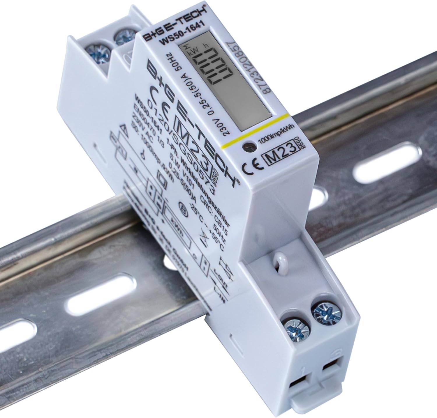B+G E-Tech WS50-1221 - Wechselstromzähler Hutschiene 50A MID 2026 Stromzähler digital