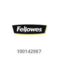 Das Bild zeigt das Fellowes-Logo über der Nummer '100142987'.