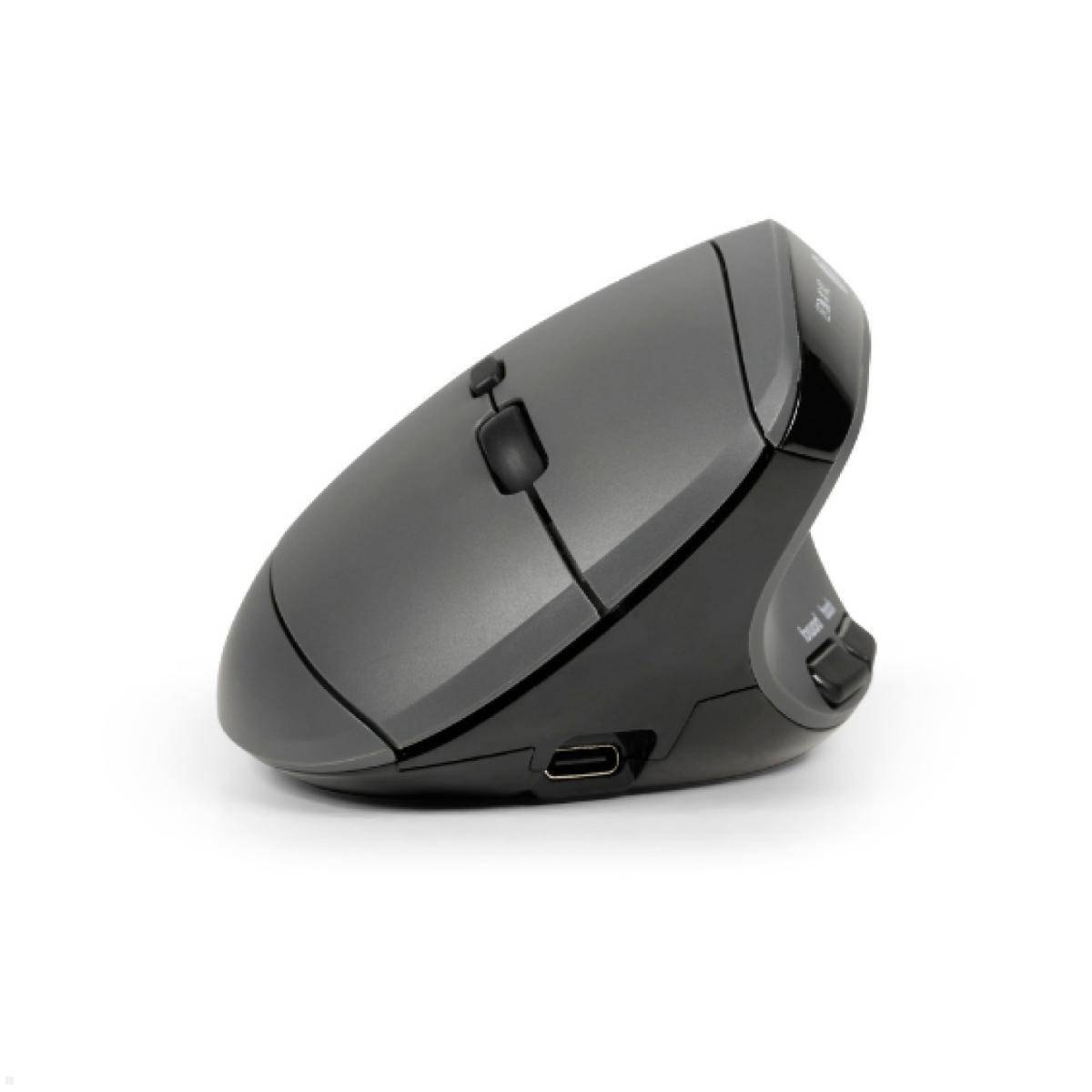 BakkerElkhuizen Ergonomische Maus MidWay 3-Mode Vertical Mouse Rechtshänder (BNE...