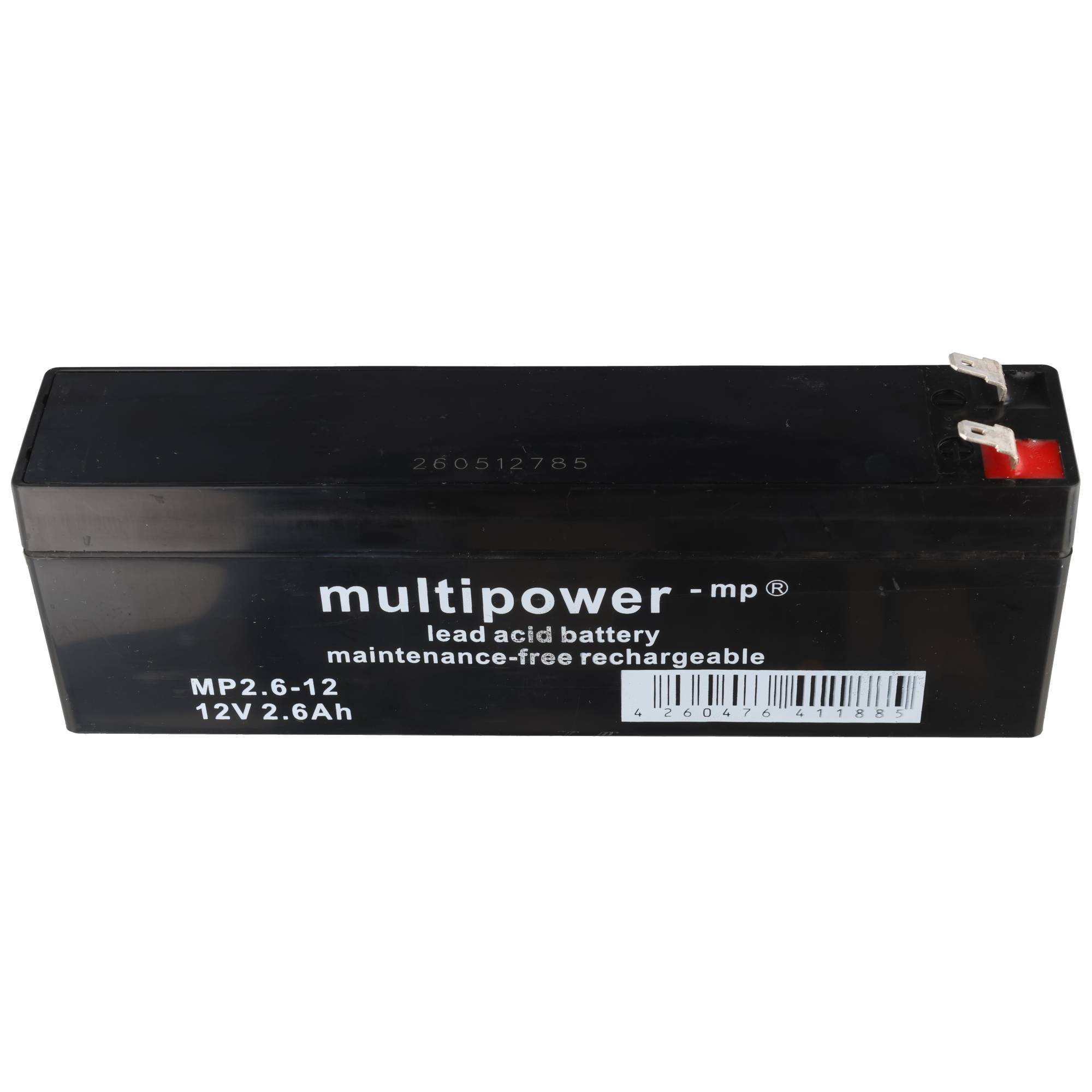 Akku kompatibel für Jablotron 214-2.6, Wiederaufladbare Batterie 12 V/2,6 Ah Code: SA214-2.6