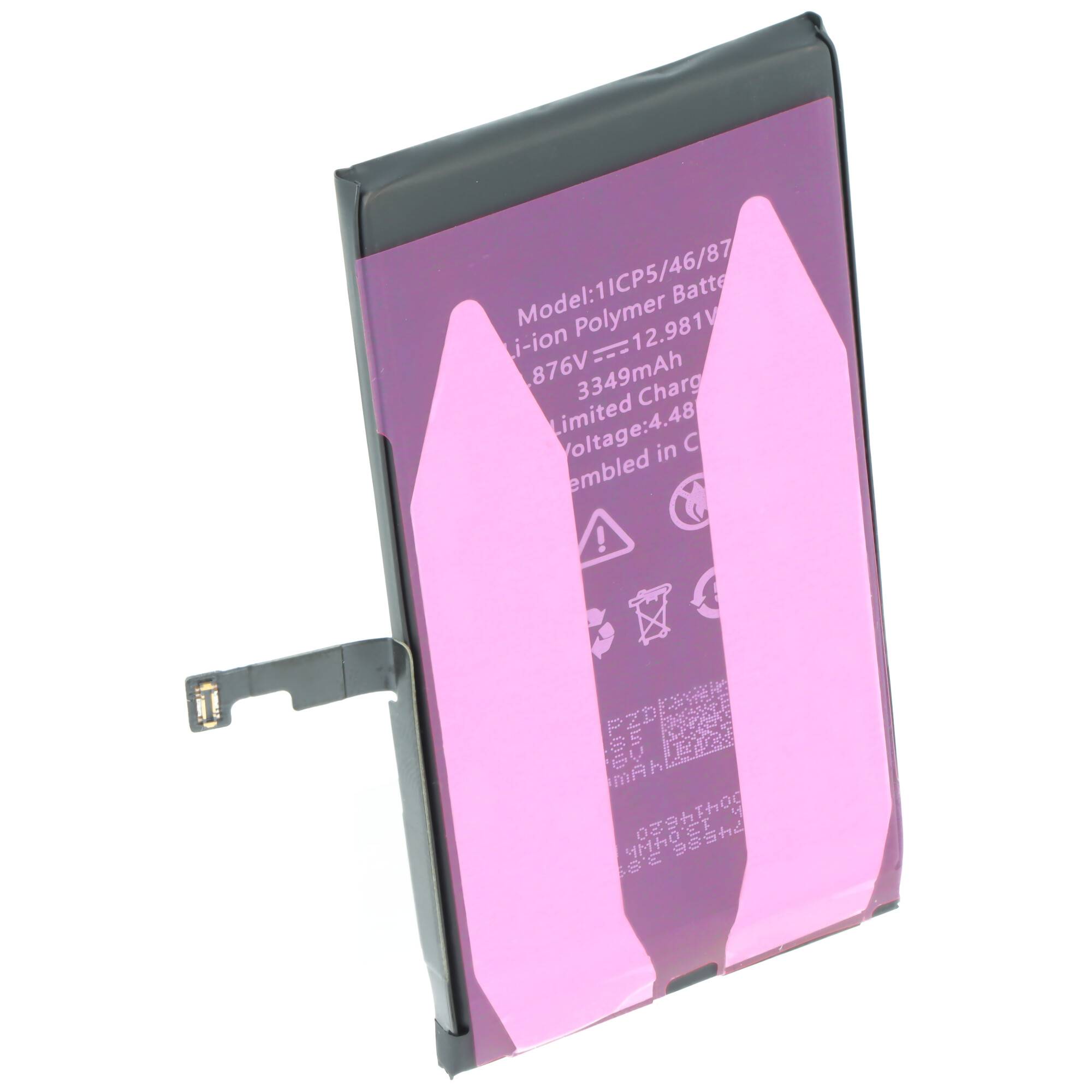 Akku passend für Apple iPhone 15, diagnostizierbar, Li-Polymer, 3,87V, 3349mAh, 12,98Wh, ohne Werkzeug