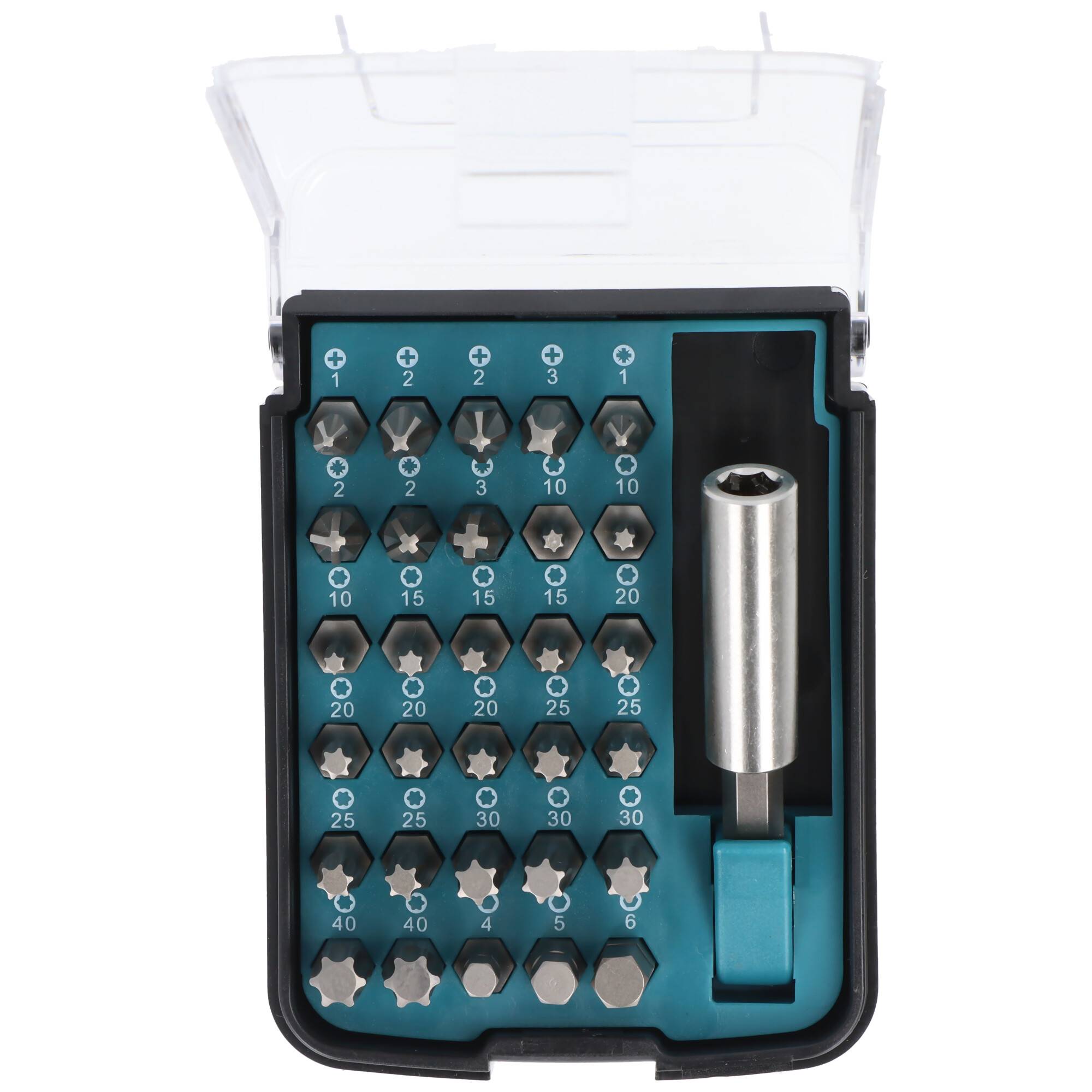 Makita Bit-Set 31-teilig, Makita D-34936, mit Clip und magnetischem Bithalter