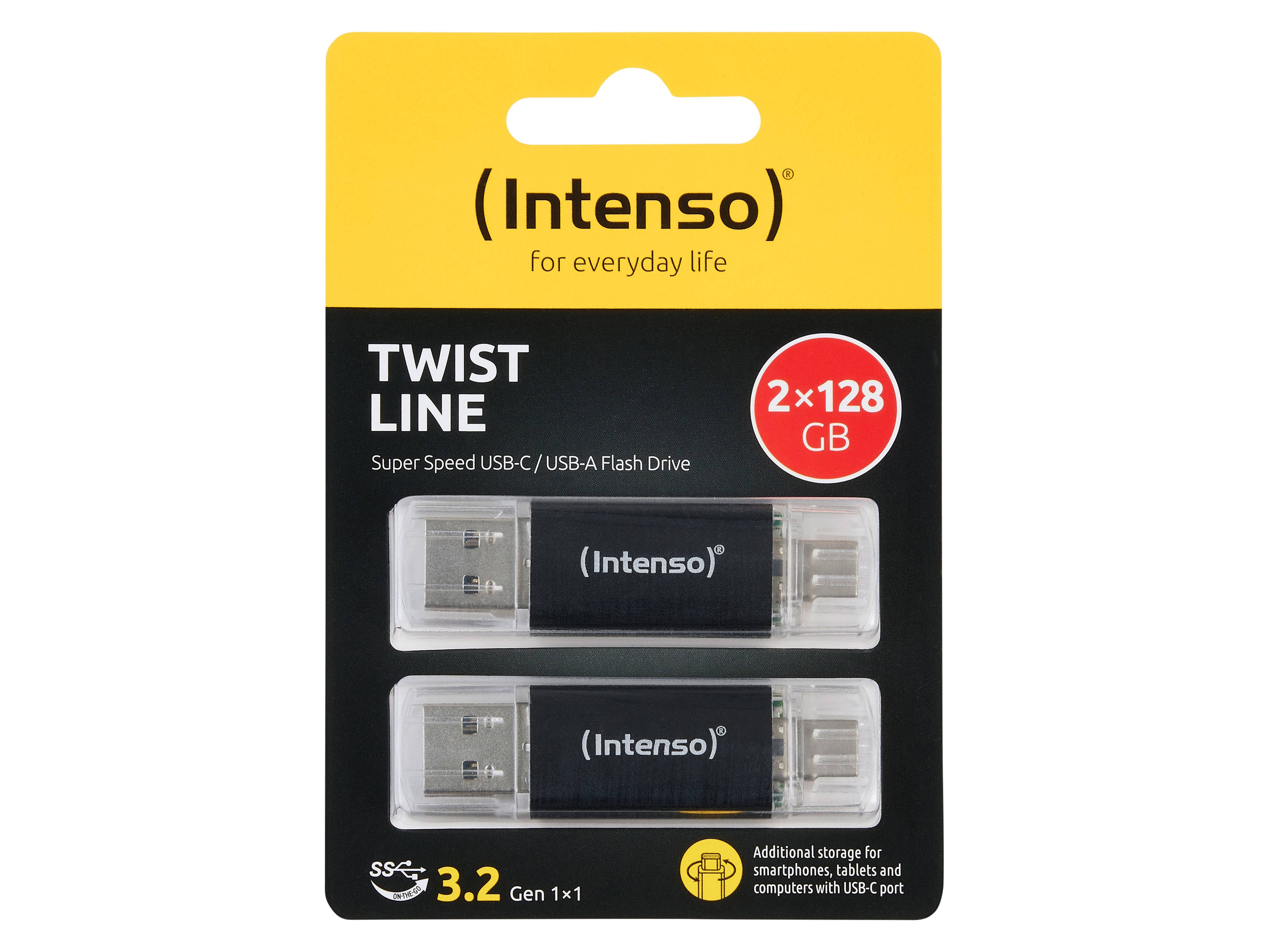 INTENSO USB-C Stick Twist Line 3539495 USB 3.2 128GB 2er Pack