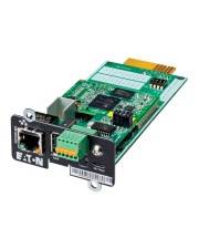 Netzwerkkarte mit Ethernet- und USB-Anschlüssen und sichtbarem Markennamen.