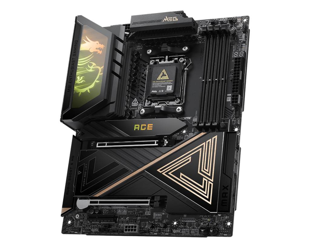 MSI MEG X870E ACE MAX, AMD, Sockel AM5, AMD Ryzen 7000 Series, AMD Ryzen 8000 Series, AMD Ryzen 9000 Series, Sockel AM5, DDR5-SDRAM, 256 GB