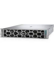 Ein silbernes Server-Rack-Gehäuse mit sechseckigem Frontplattenentwurf und „Dell