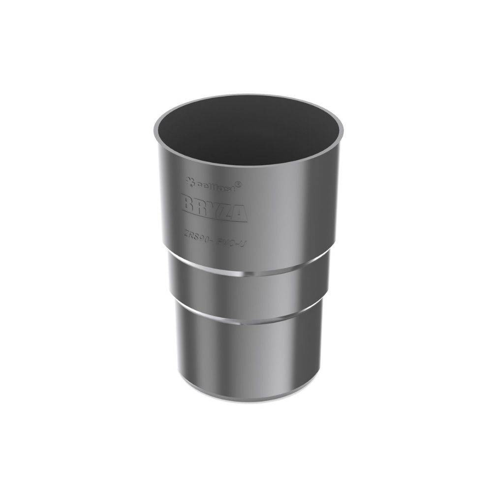 Ein großes, graues Glas mit einer glatten metallischen Oberfläche, das eingeprägte Schrift auf seiner Oberfläche aufweist.