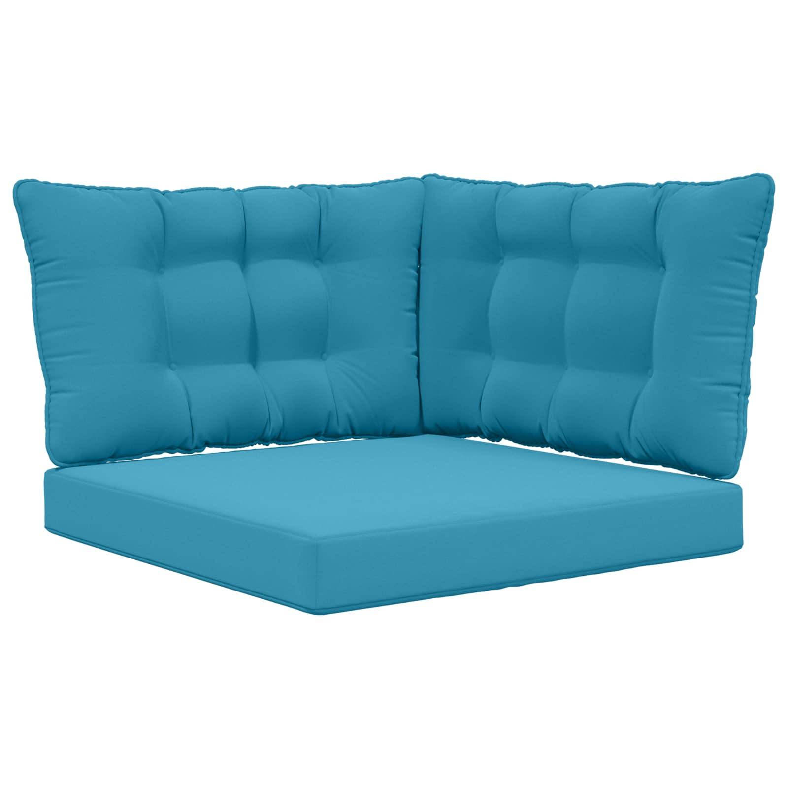 vidaXL Sofakissen für draußen 3 pcs Königsblau Polyester