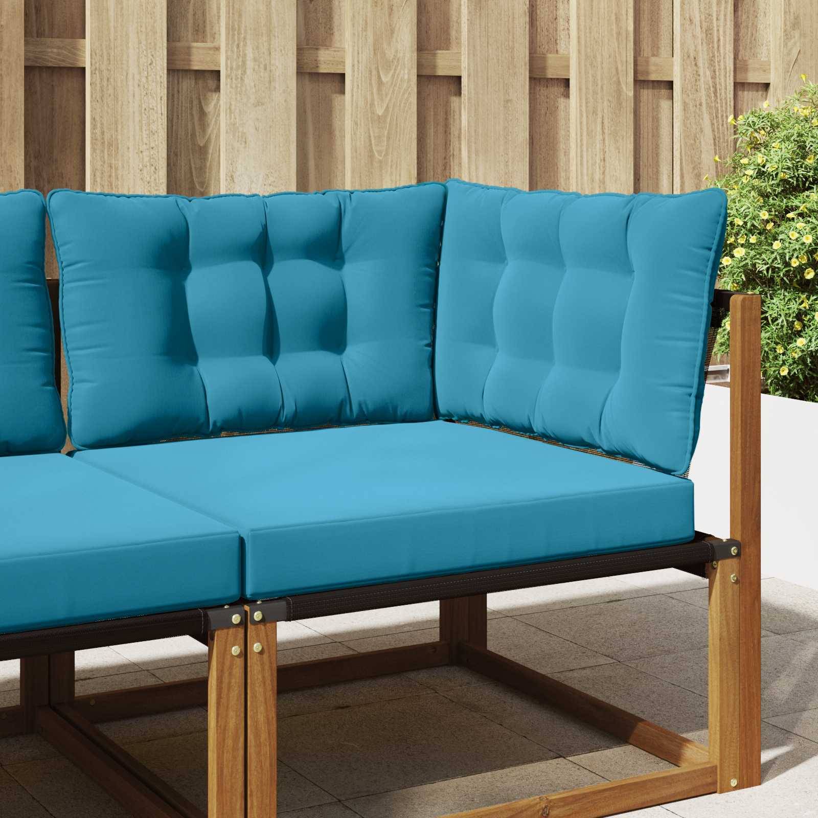 vidaXL Sofakissen für draußen 3 pcs Königsblau Polyester