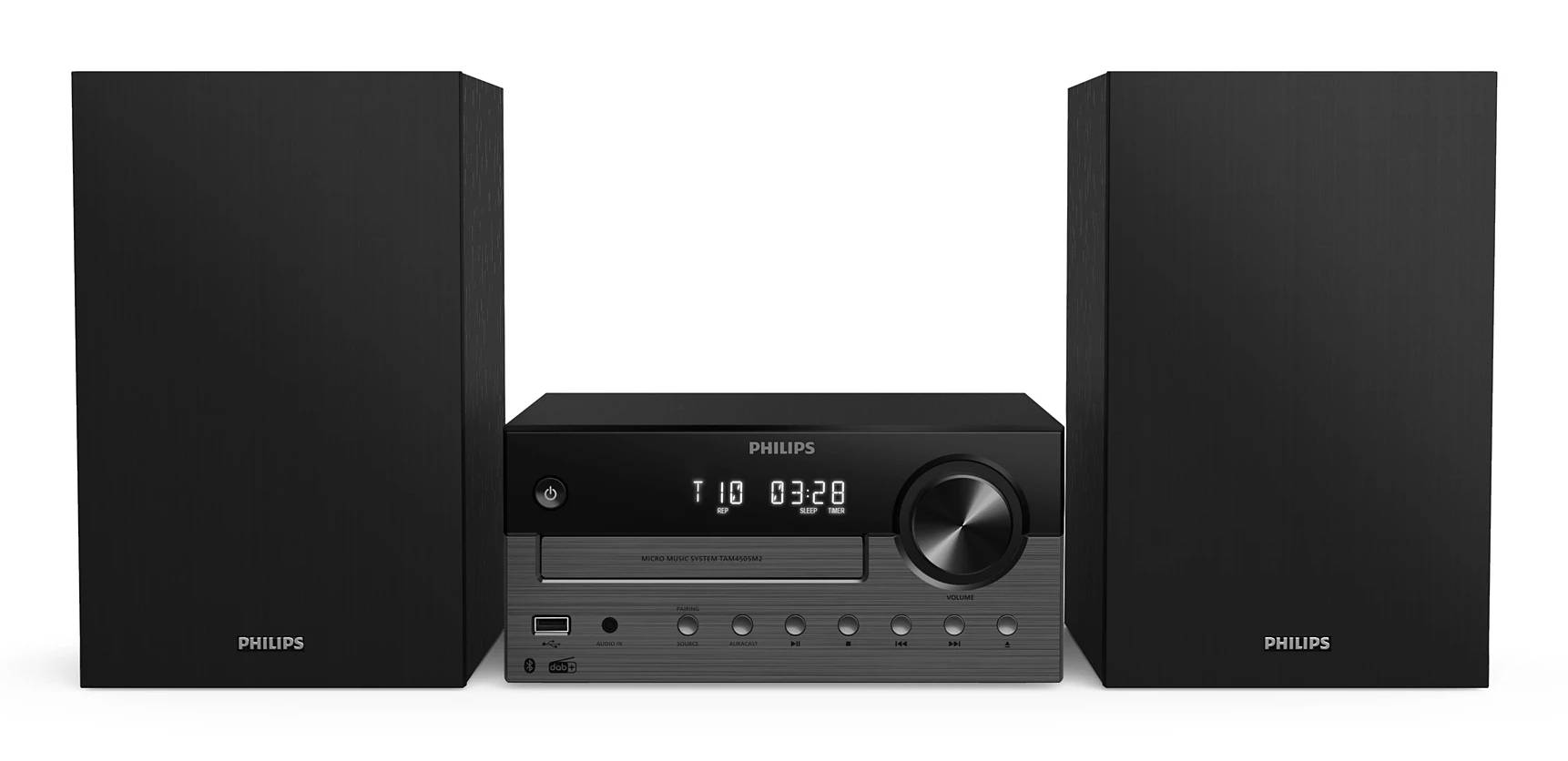 Philips TAM4505M2 - 2 Kanäle Heim-Audio-Mikrosystem DAB DAB+ FM - Lautsprecher - FLAC