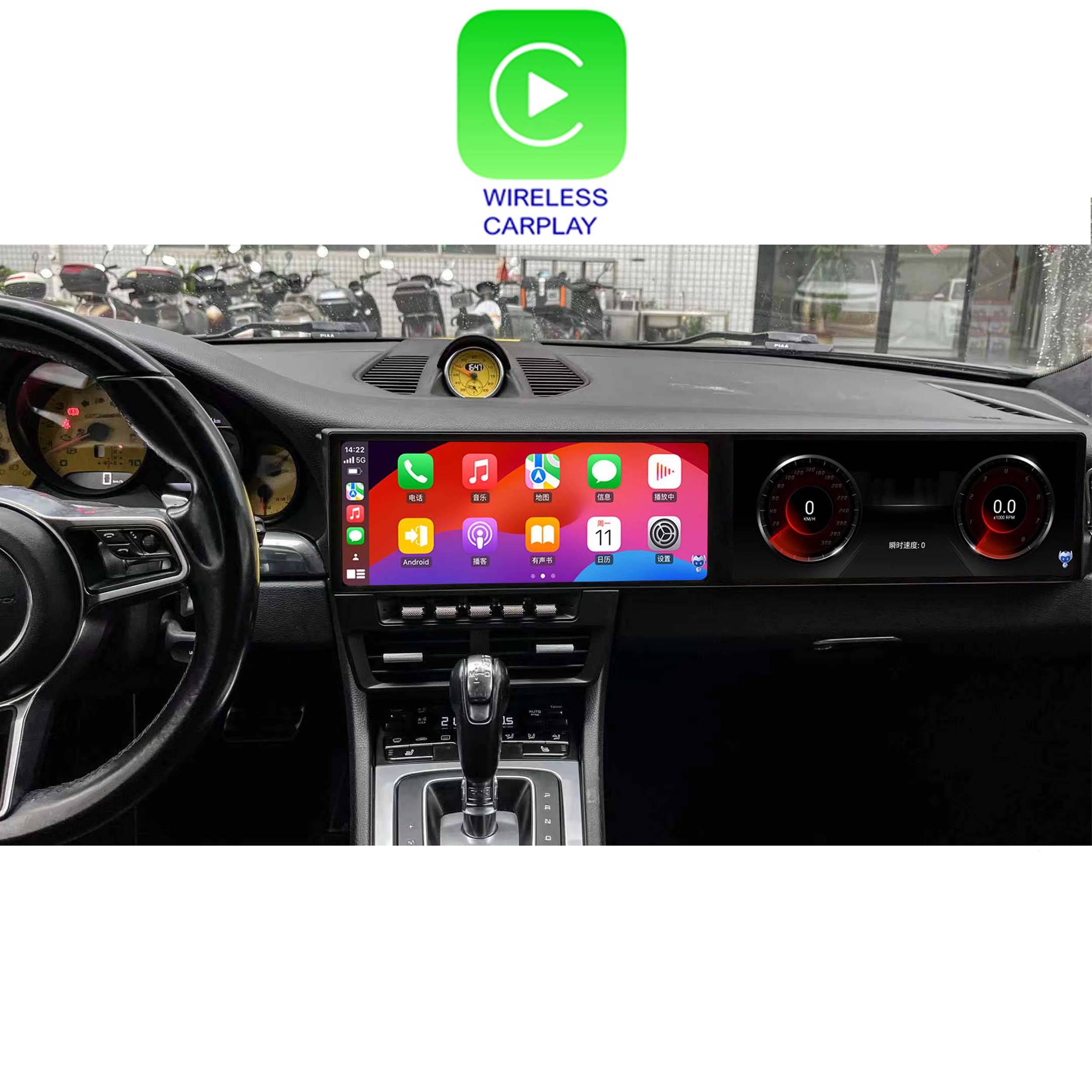 Für Porsche 718 911 981 991 PCM 3.1 12+12" Touchscreen Android Navi GPS CarPlay