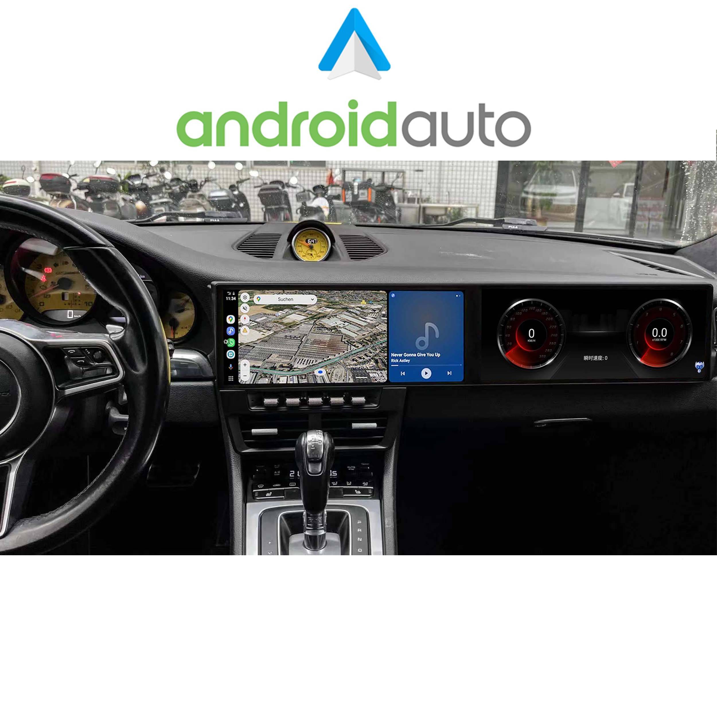 Für Porsche 718 911 981 991 PCM 3.1 12+12" Touchscreen Android Navi GPS CarPlay