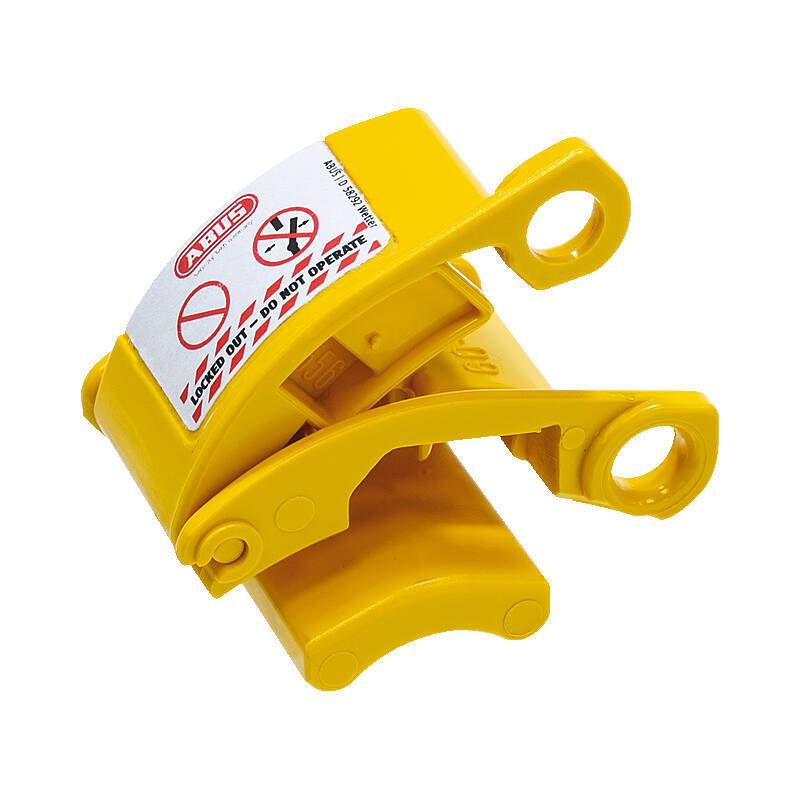 ABUS Stecker-Verriegelung P600 gelb, Steck-Stop Verriegelung - Modell: Lockout/Tagout | Einsatzbereich: Produktionshall