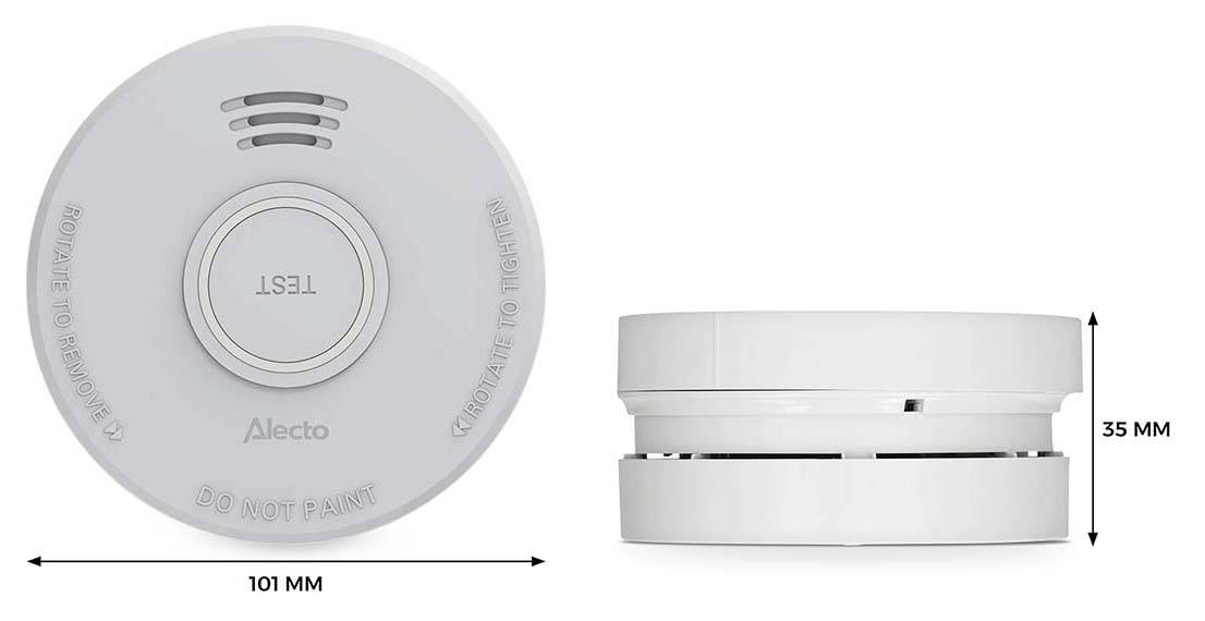 ALECTO Rauchmelder SD530, 5-Jahres-Batterie, weiß