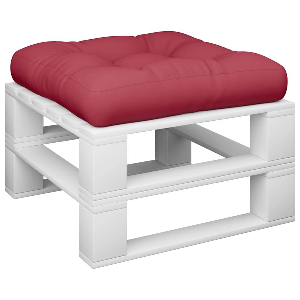 vidaXL Palettenkissen Weinrot 58x58x10 cm Stoff
