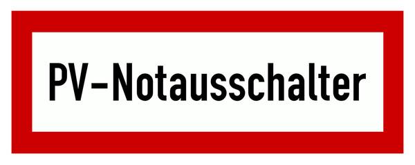 PROTEC.class Brandschutzzeichen PWZPVN PV-Notausschalter