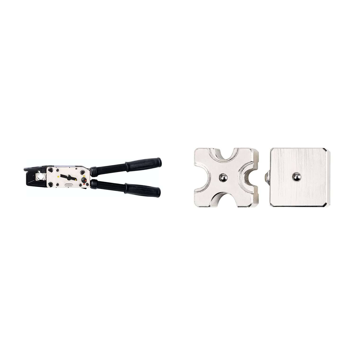 633 405 3 K2 Rennsteig Werkzeuge GmbH Handcrimpzange MPZ 55 im Kunststoffkoffer für Quetschkabelschuhe ohne Isolation,