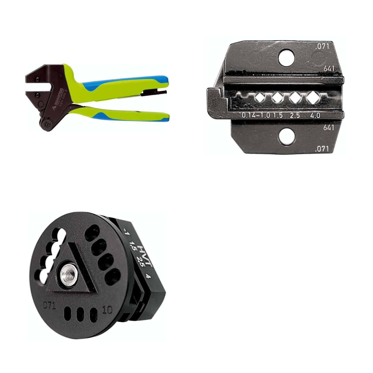 624 071 3 0 K2 Rennsteig Werkzeuge GmbH Crimpzange PEW12 für gedrehte Kontakte Querschnitt 0,14mm² - 4mm² - 1 Stück
