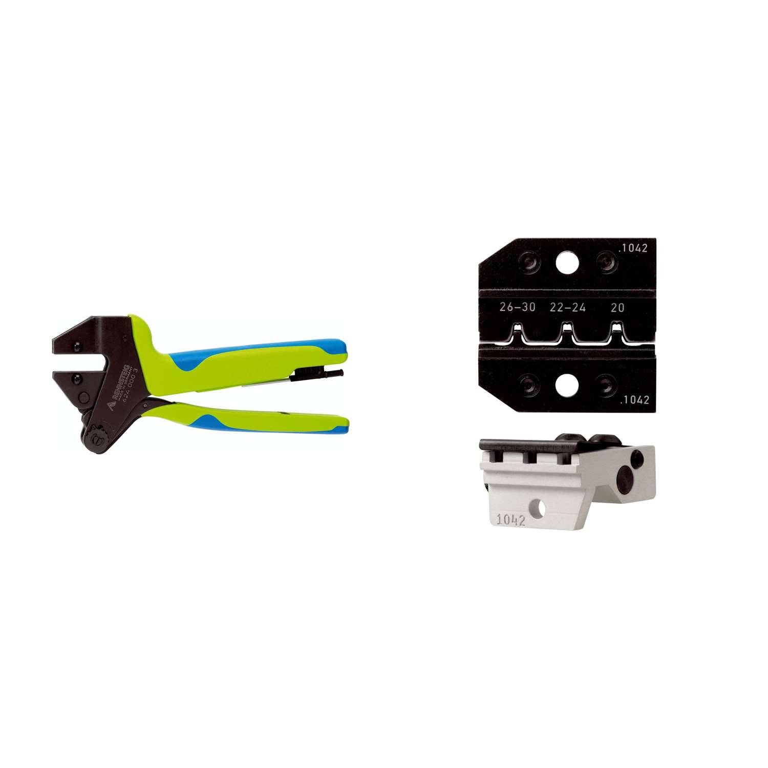 624 1042 3 01 K1 Rennsteig Werkzeuge GmbH Crimpzange PEW12 für Micro-Fit gestanzte-Kontakt Querschnitt AWG30 - AWG20 -