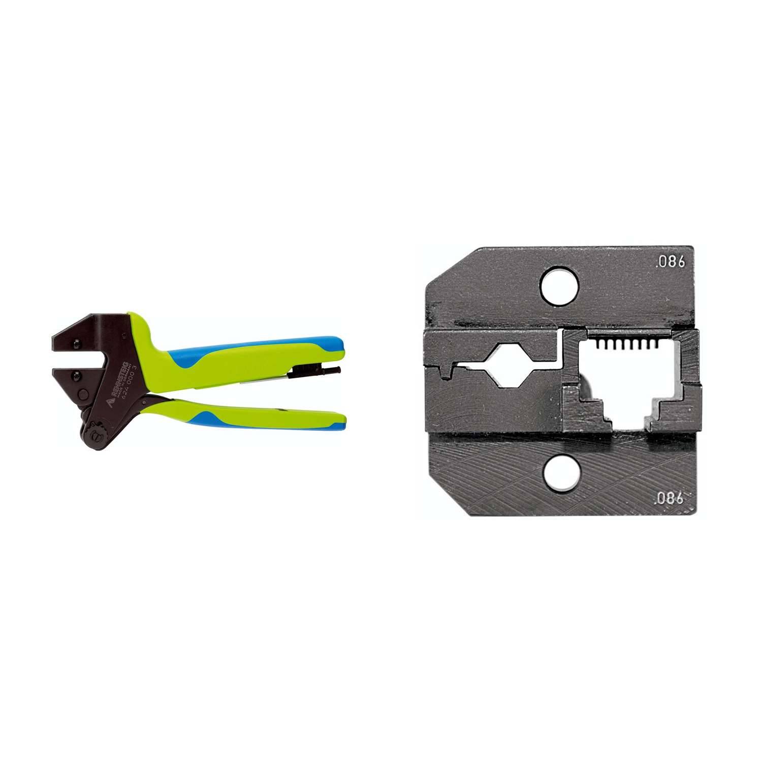 624 086 3 0 K1 Rennsteig Werkzeuge GmbH Crimpzange PEW12 für Stewart-Verbinder, geschirmt inkl.